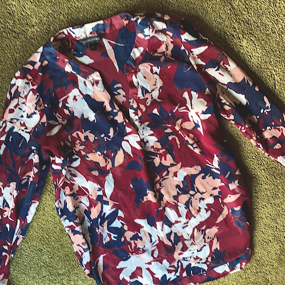 Banana Republic Sheer V Neck Blouse ▪️ XS